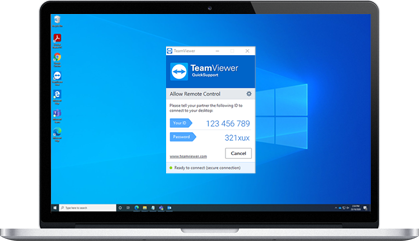 TeamViewer Quick Connect Laptop